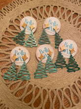 Load image into Gallery viewer, Oh Christmas tree star post earrings- 3 color options