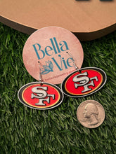 Load image into Gallery viewer, San Francisco 49ers Earrings3-D printed
