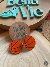 Load image into Gallery viewer, Basketball Earrings🏀🏀-3d printed - custom colors available
