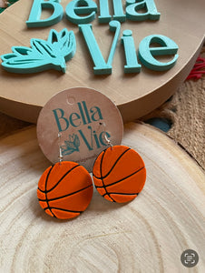 Basketball Earrings🏀🏀-3d printed - custom colors available