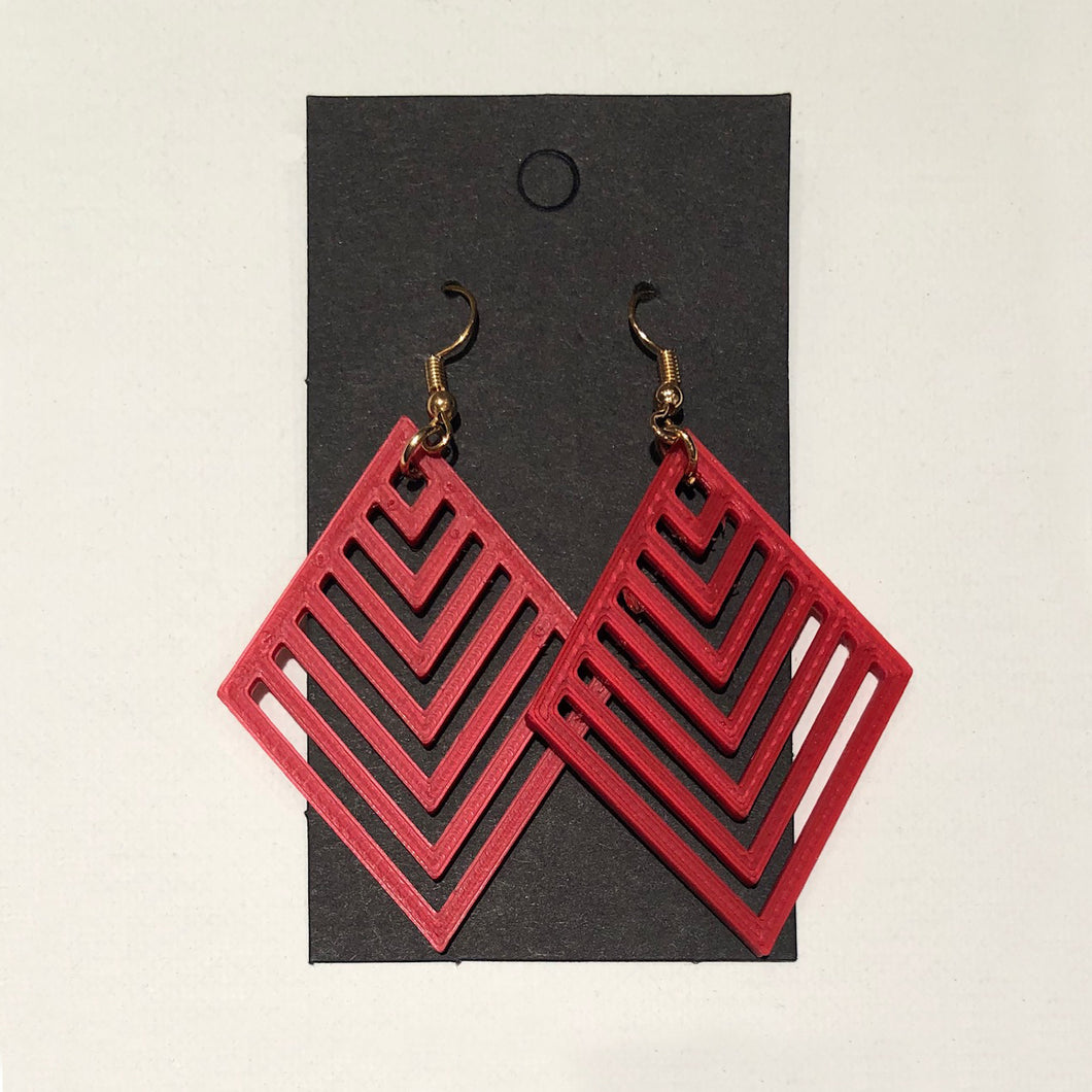 Chevron Diamond - Earrings