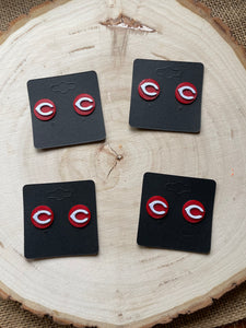 Cincinnati Reds Post Earrings