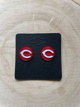 Load image into Gallery viewer, Cincinnati Reds Post Earrings
