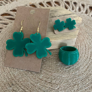 Lucky Post Earrings- 3D printed