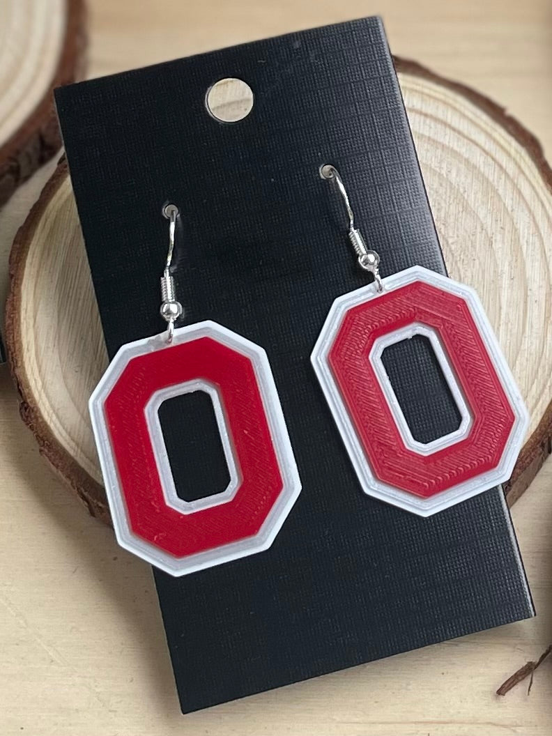 Ohio State Dangle Earrings