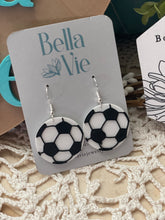 Load image into Gallery viewer, Soccer ⚽️ Ball- 3d printed earrings
