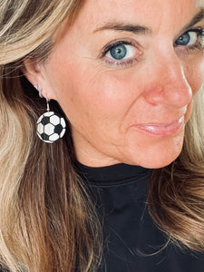 Soccer ⚽️ Ball- 3d printed earrings