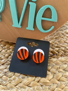 Bengals 2-color post earrings