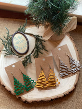 Load image into Gallery viewer, Christmas tree stud earrings
